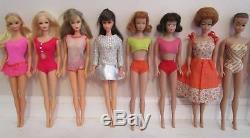 Huge! Vintage Barbie Francie Skipper Ken Doll Lot With Clothes & Accessories
