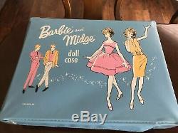 Huge Vintage Barbie ken Midge collection Dolls Case 1963 clothes Lot Sale