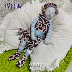IVITA 12'' Little Avatar Doll Girl Full Soft Silicone Lifelike Fairy Doll Infant