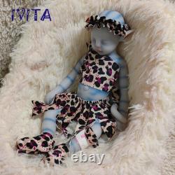 IVITA 12'' Little Avatar Doll Girl Full Soft Silicone Lifelike Fairy Doll Infant