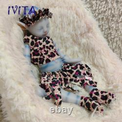 IVITA 12'' Little Avatar Doll Girl Full Soft Silicone Lifelike Fairy Doll Infant