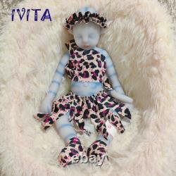 IVITA 12'' Little Avatar Doll Girl Full Soft Silicone Lifelike Fairy Doll Infant