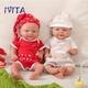 Ivita 14 Inch Small Baby Boy Or Girl Full Silicone Reborn Baby Doll Xmas Gifts
