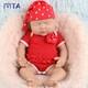 Ivita 15'' Handmade Sleeping Baby Girl Lifelike Silicone Reborn Doll Infant