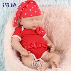 IVITA 15'' Handmade Sleeping Baby Girl Lifelike Silicone Reborn Doll Infant