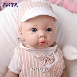 IVITA 17Blue Eyes Boy Reborn Baby Doll Full Body Silicone Doll Prematur