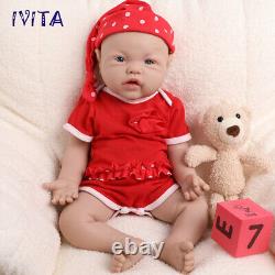 IVITA 17Boy or Girl Baby Full Body Silicone Doll Lifelike Reborn Baby Toy