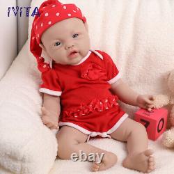 IVITA 17Boy or Girl Baby Full Body Silicone Doll Lifelike Reborn Baby Toy