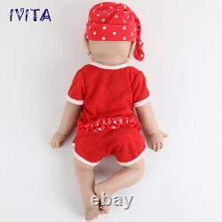 IVITA 17 Boy and Girl Reborn Baby Full Body Floppy Silicone Touch Kids Gift