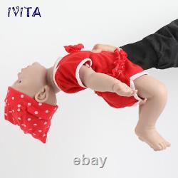 IVITA 17 Boy and Girl Reborn Baby Full Body Floppy Silicone Touch Kids Gift