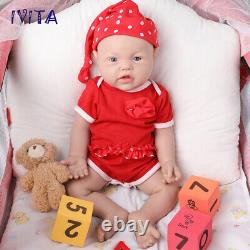 IVITA 17 Boy and Girl Reborn Baby Full Body Floppy Silicone Touch Kids Gift