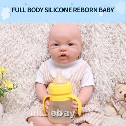 IVITA 17'' Floppy Silicone Reborn Baby BOY Realistic Silicone Doll Infant
