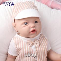 IVITA 17 Full Body Silicone Reborn Boy And Girl Doll Lifelike Reborn Baby Gift