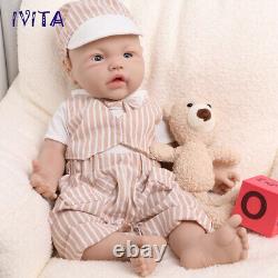 IVITA 17 Full Body Silicone Reborn Boy And Girl Doll Lifelike Reborn Baby Gift