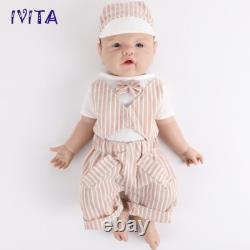 IVITA 17 Silicone Reborn Boy Girl Baby Full Body Newborn Silicone Doll Infant