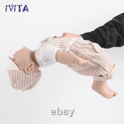 IVITA 17 Silicone Reborn Boy Girl Baby Full Body Newborn Silicone Doll Infant