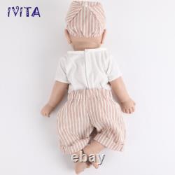 IVITA 17 Silicone Reborn Boy Girl Baby Full Body Newborn Silicone Doll Infant