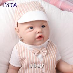 IVITA 17 Silicone Reborn Boy Girl Baby Full Body Newborn Silicone Doll Infant