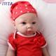 Ivita 17'' Soft Silicone Reborn Baby Doll Realistic Girl Fullbody Silicone Doll
