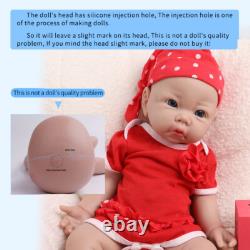 IVITA 17'' Soft Silicone Reborn Baby Doll Realistic Girl Fullbody Silicone Doll