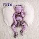 Ivita 17inch Handmade Floppy Pink Silicone Avatar Girl Vivid Silicone Doll Gifts