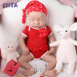 IVITA 18Reborn Baby Doll Girl Newborn Lifelike Full Body Silicone Real Touch