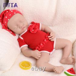 IVITA 18Reborn Baby Doll Girl Newborn Lifelike Full Body Silicone Real Touch