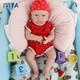 Ivita 18\'\' Floppy Silicone Reborn Baby Girl Vivid Soft Silicone Baby Doll