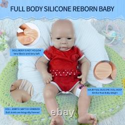 IVITA 18\'\' Floppy Silicone Reborn Baby Girl Vivid Soft Silicone Baby Doll