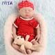 Ivita 18''full Silicone Doll Sleeping Girl Lifelike Reborn Baby Doll Kids Gift