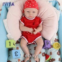 IVITA 18'' Grave Silicone Reborn Baby Girl Full Body Soft Silicone Baby Doll