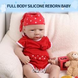 IVITA 18'' Grave Silicone Reborn Baby Girl Full Body Soft Silicone Baby Doll