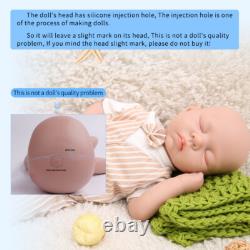 IVITA 18'' Handmade Eyes Closed Floppy Silicone Reborn Doll Baby Boy Toy Gift