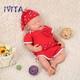 Ivita 18'' Sleeping Infant Silicone Reborn Baby Doll Eyes Closed Girl Baby