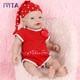Ivita 18'' Soft Silicone Reborn Baby Girl Newborn Silicone Doll Mouth Open