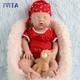 Ivita 18 Inch Sleeping Girl Reborn Baby Doll Full Body Silicone Doll Prematur