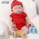 Ivita 18in Sleeping Boygirl Silicone Reborn Baby Fat Newborn Silicone Doll Gift
