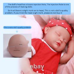 IVITA 18in Sleeping BoyGirl Silicone Reborn Baby Fat Newborn Silicone Doll Gift
