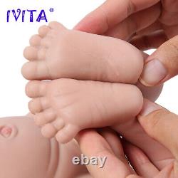 IVITA 19Cute Boy and Girl Reborn Baby Doll Full Body Silicone Real Touch