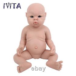 IVITA 19 Full Soft Silicone Reborn Baby Girl Doll Kids Gift Vivid Silicone Doll