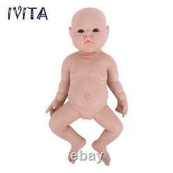 IVITA 19'' Silicone Baby Doll Realistic Reborn Baby Girl Doll Cute Infant