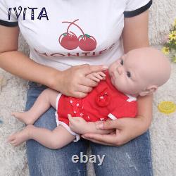 IVITA 19'' Silicone Baby Doll Realistic Reborn Baby Girl Doll Cute Infant