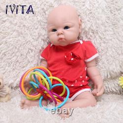 IVITA 19'' Silicone Baby Doll Realistic Reborn Baby Girl Doll Cute Infant