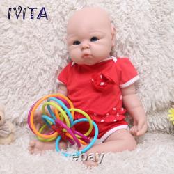 IVITA 19'' Silicone Baby Doll Realistic Reborn Baby Girl Doll Cute Infant