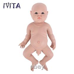IVITA 19 Soft Silicone Reborn Baby Boy Doll Kids Accompany Silicone Doll