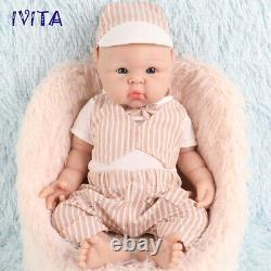 IVITA 19 Squishy Silicone Reborn Boy And Girl Baby Newborn Soft Silicone Doll