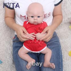 IVITA 19 inch Full Silicone Reborn Baby Girl Handmade Silicone Doll Infant