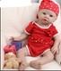 Ivita 19inch Big Baby Blue Eyes Girl Newborn Lifelike Full Silicone Reborn Doll