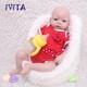 Ivita 20'' Adorable Silicone Baby Girl Doll Floppy Squishy Silicone Reborn Doll