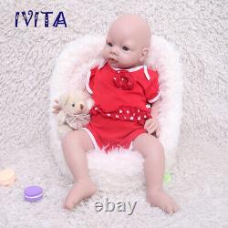 IVITA 20'' Adorable Silicone Baby Girl Doll Floppy Squishy Silicone Reborn Doll